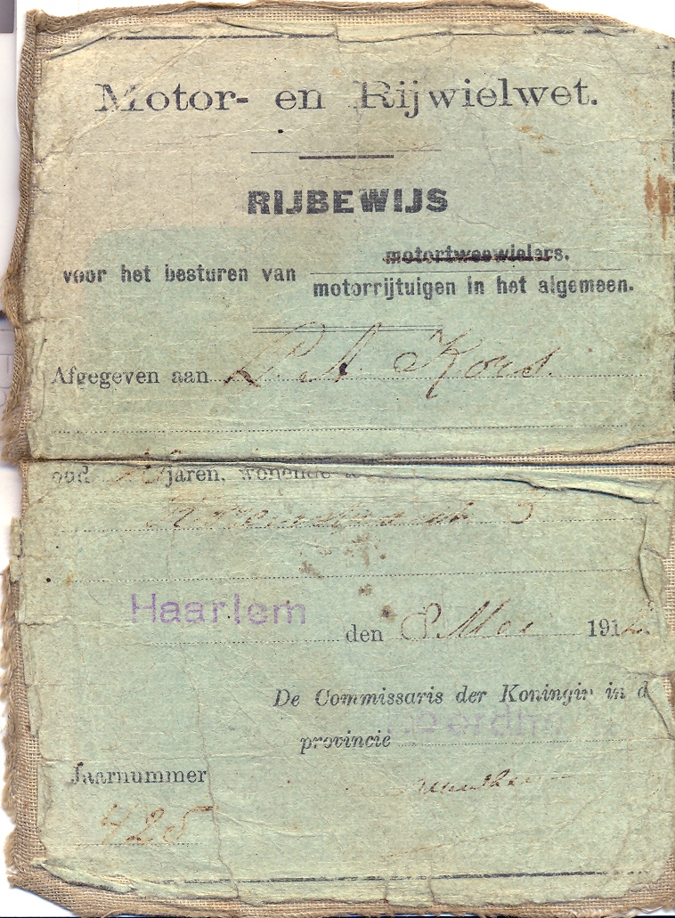 rijbewijs-leo-kors-sr-1914
